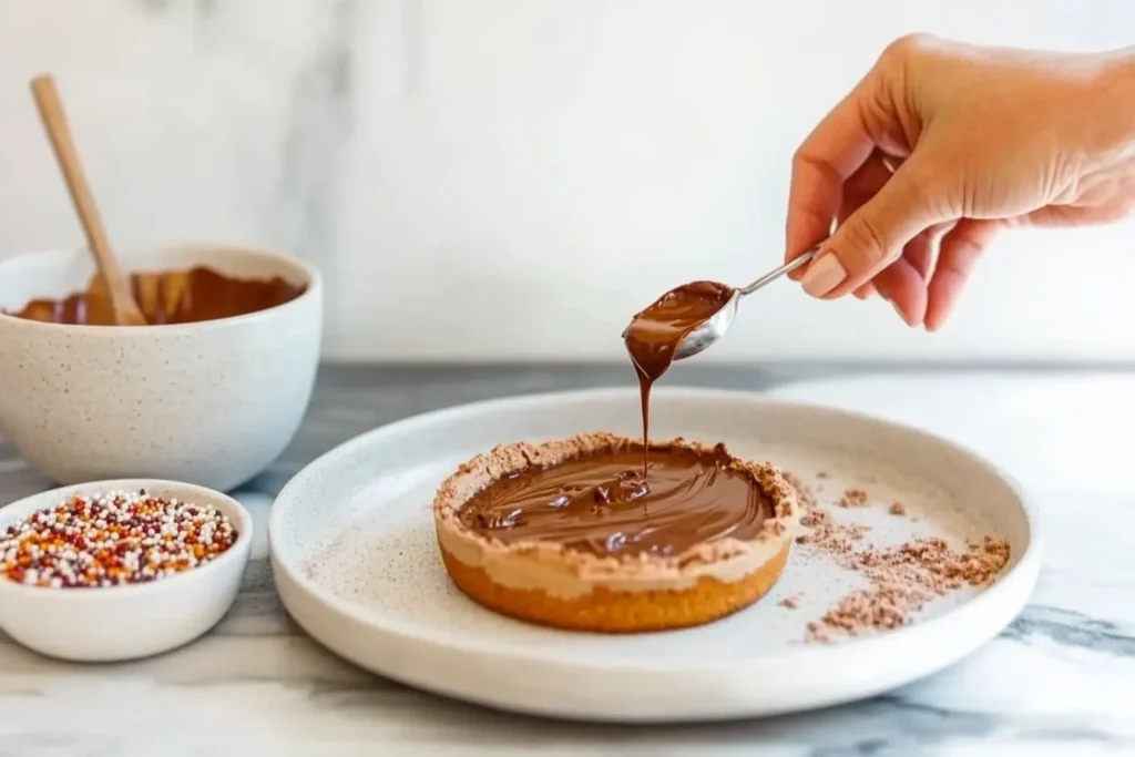 Decorating donut cake