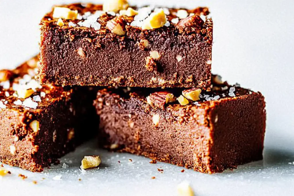 Topped Protein Brownie Slice