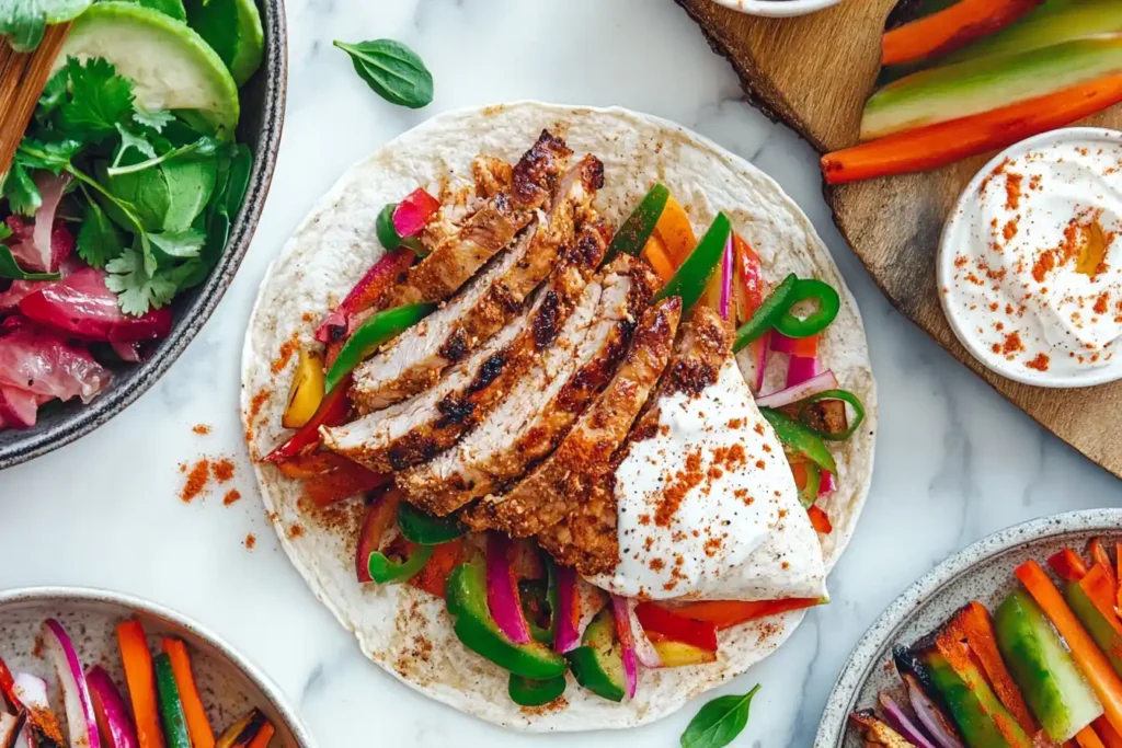 Chicken Wrap with Sides