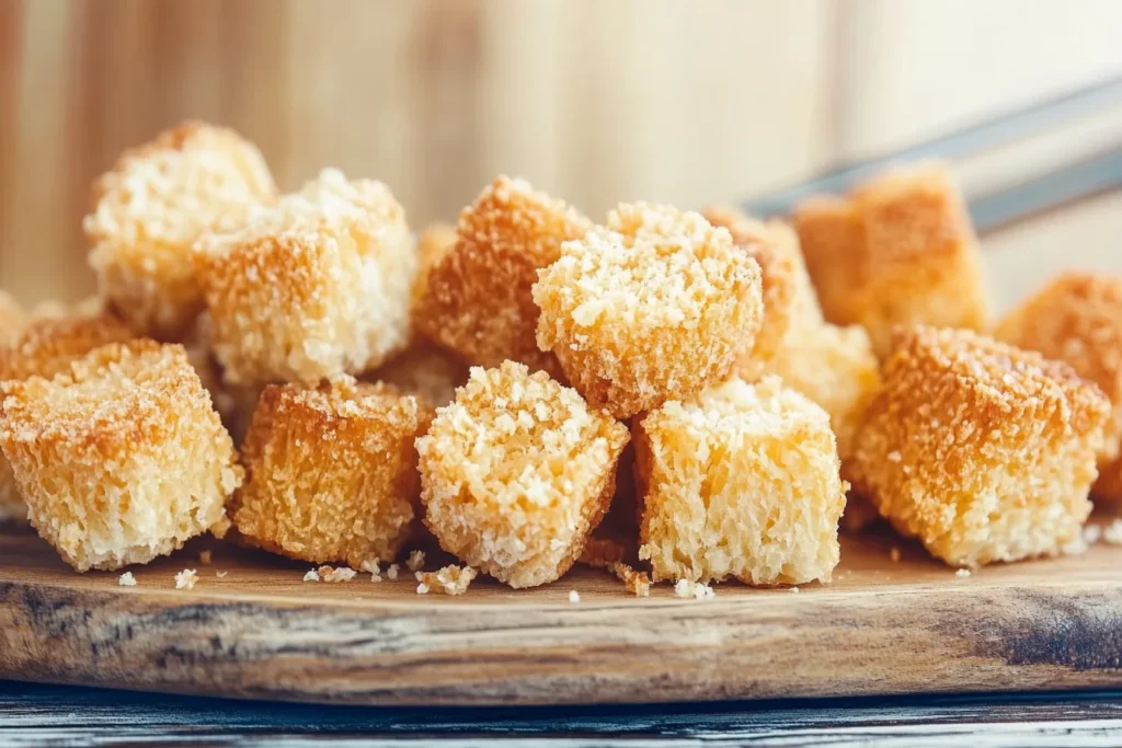 Crispy fried salmon bites