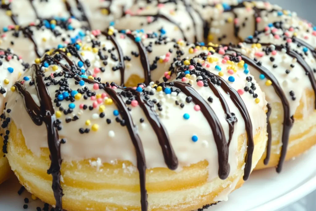 Donut cake centerpiece