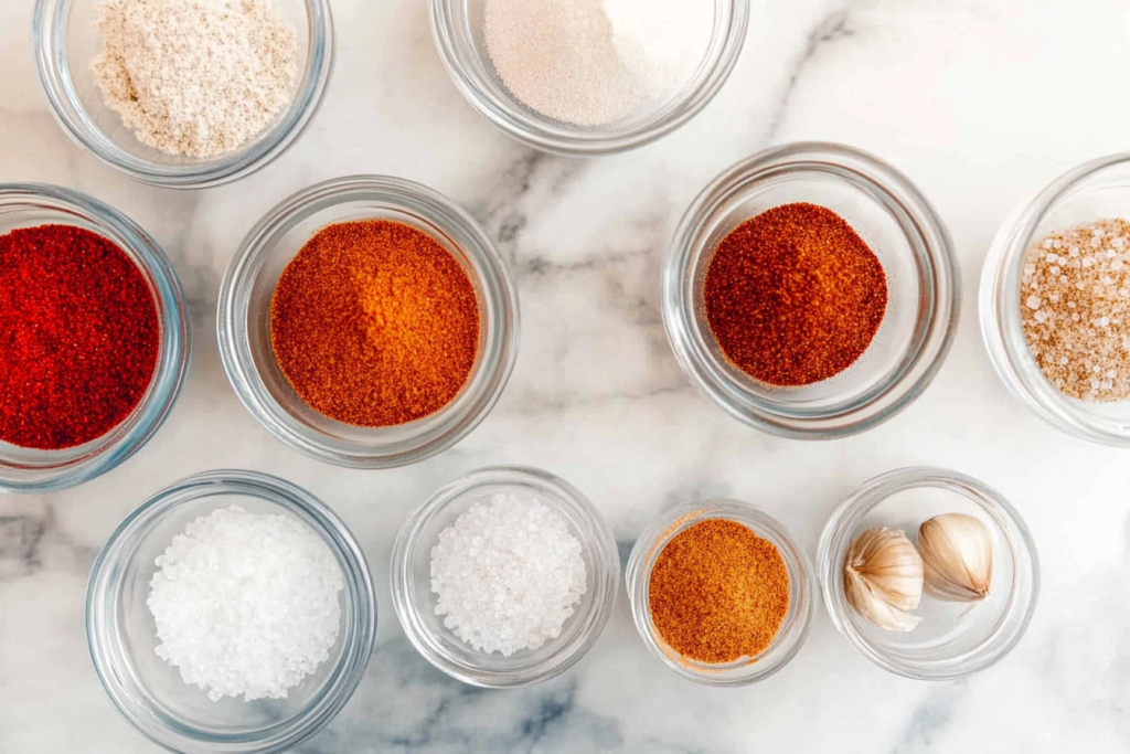 Rub ingredients for beef roast