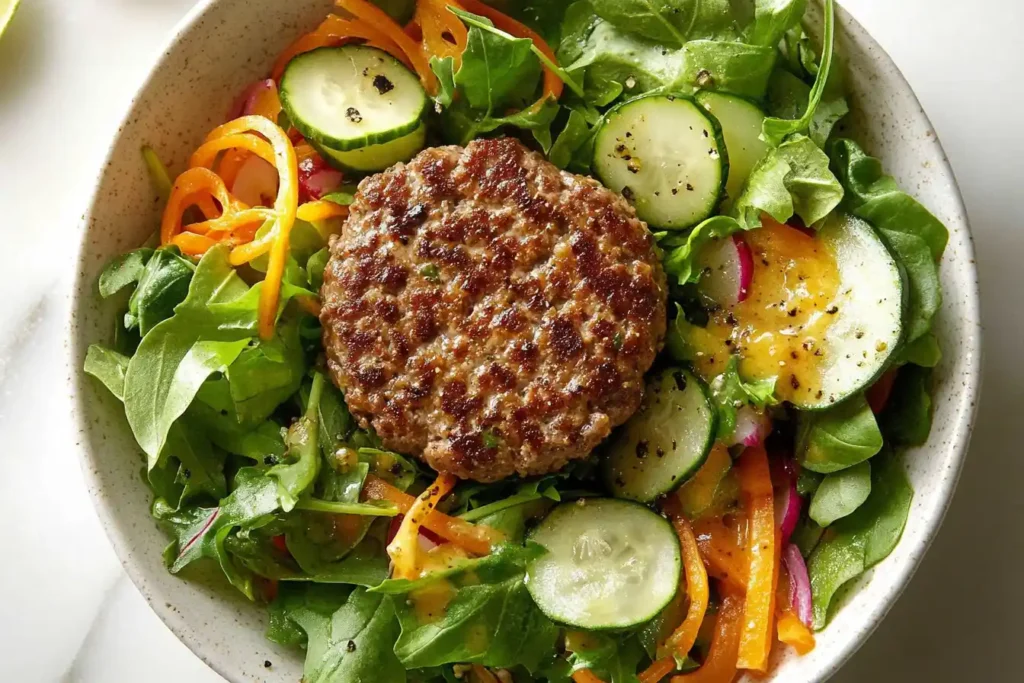 How many calories are in a burger bowl
