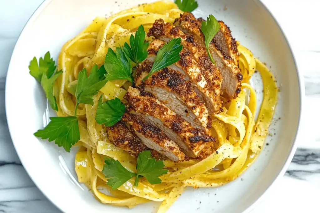 Blackened Chicken Alfredo