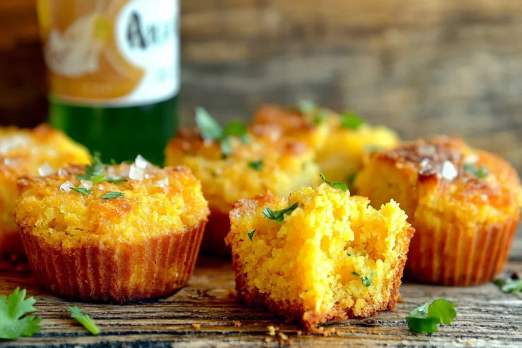 Naturally sweet potato cornbread with cheese and herbs