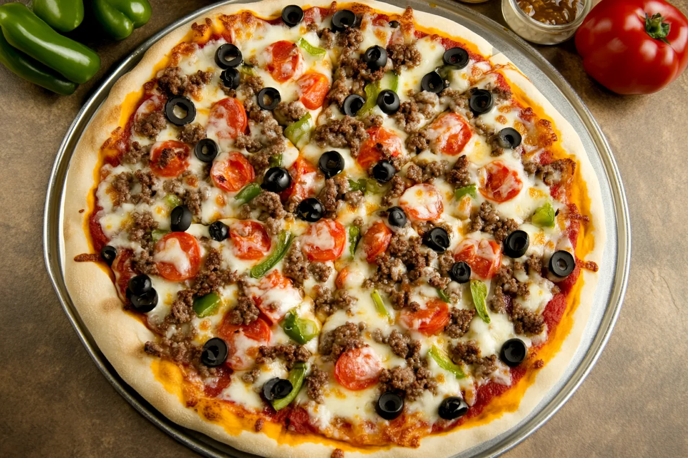Trader Joe's pizza dough on a floured surface ready to be used.