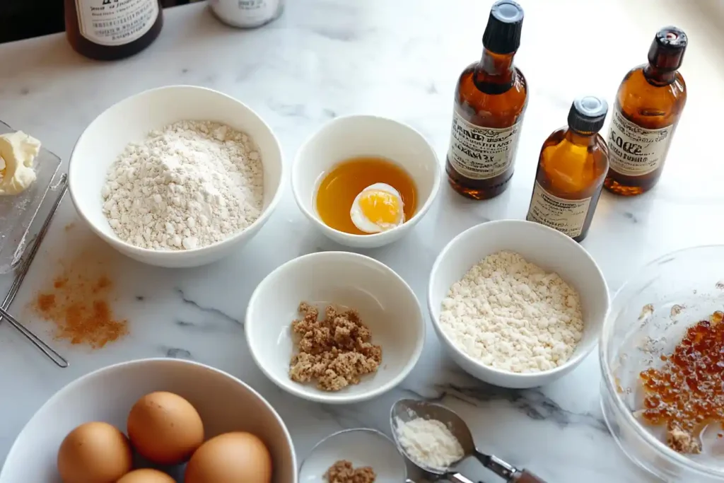 Ingredients for Boozy Italian Cake