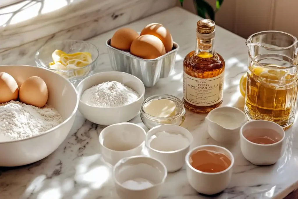 Italian Hangover Cake Ingredients Display