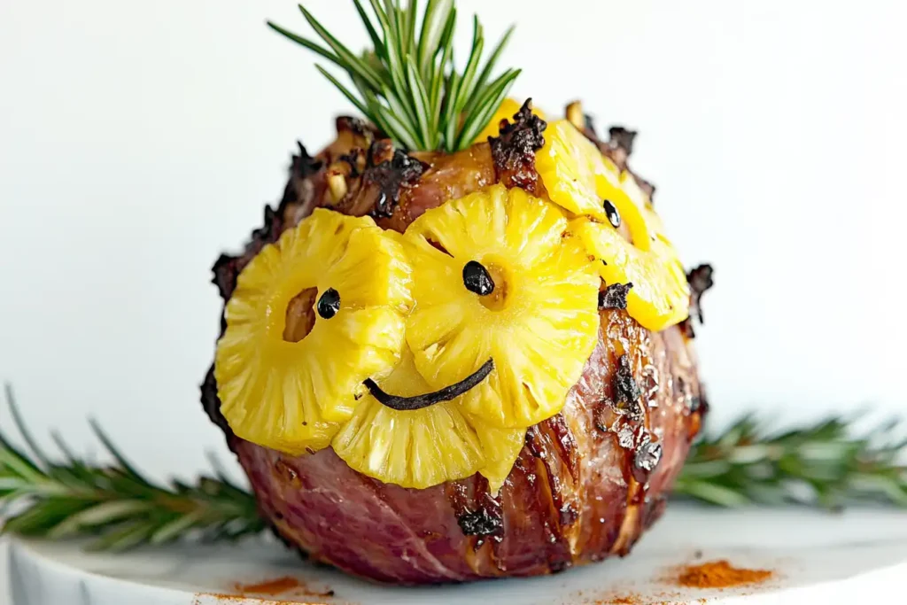 Pineapple in holiday feast"