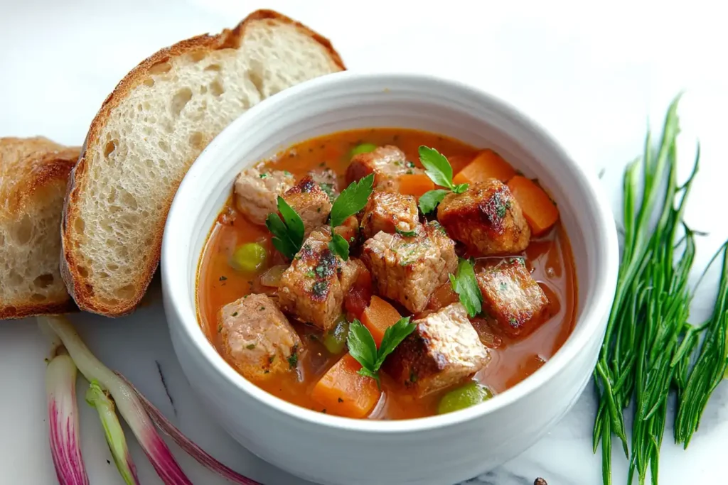 Spanish stew with bread