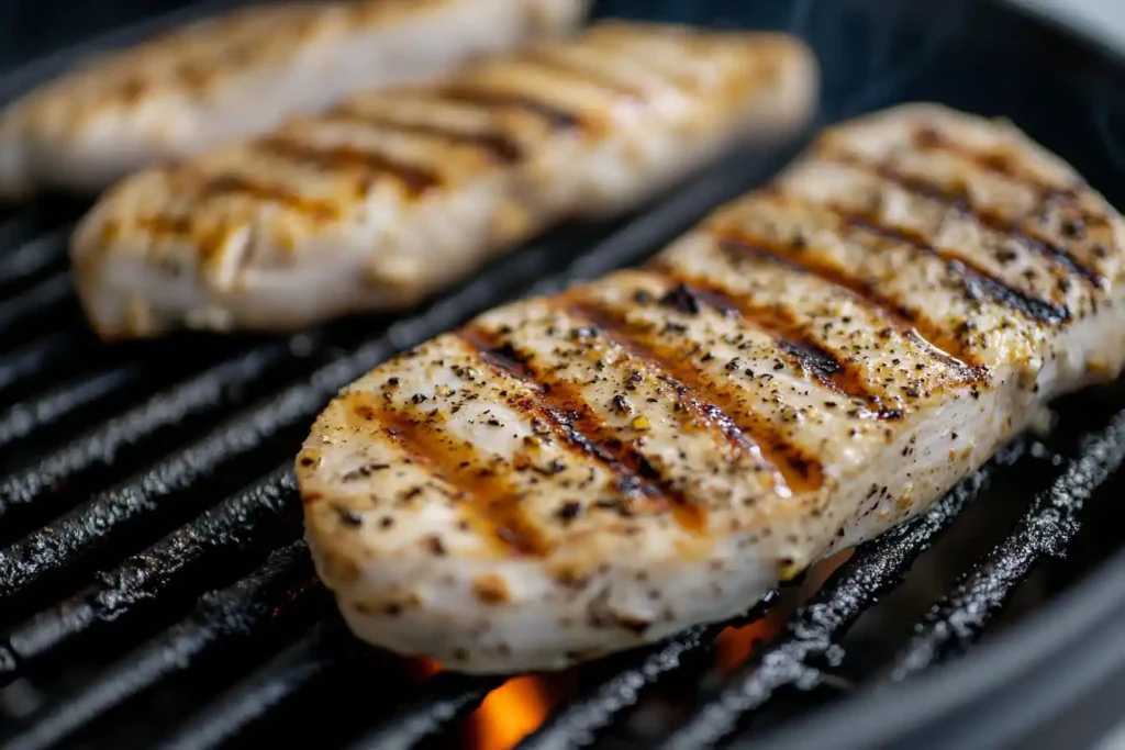 Grilling Chicken Margherita
