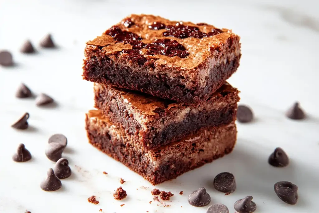 Protein Brownies Stack