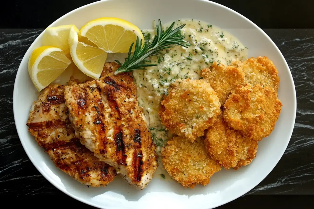 Grilled vs Breaded Chicken