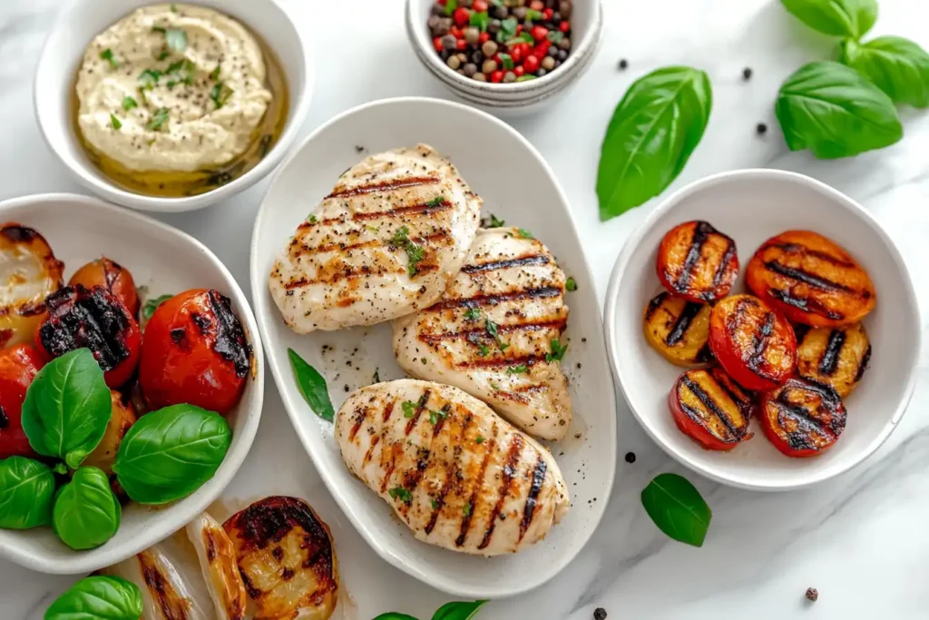 Plated Grilled Chicken