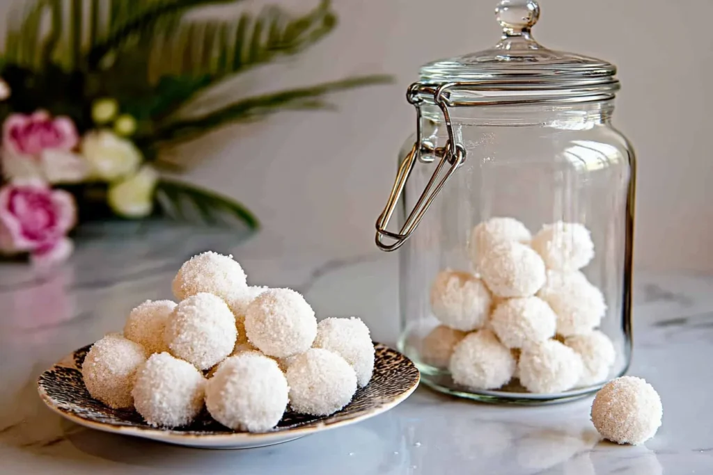 Snowballs ready to be served