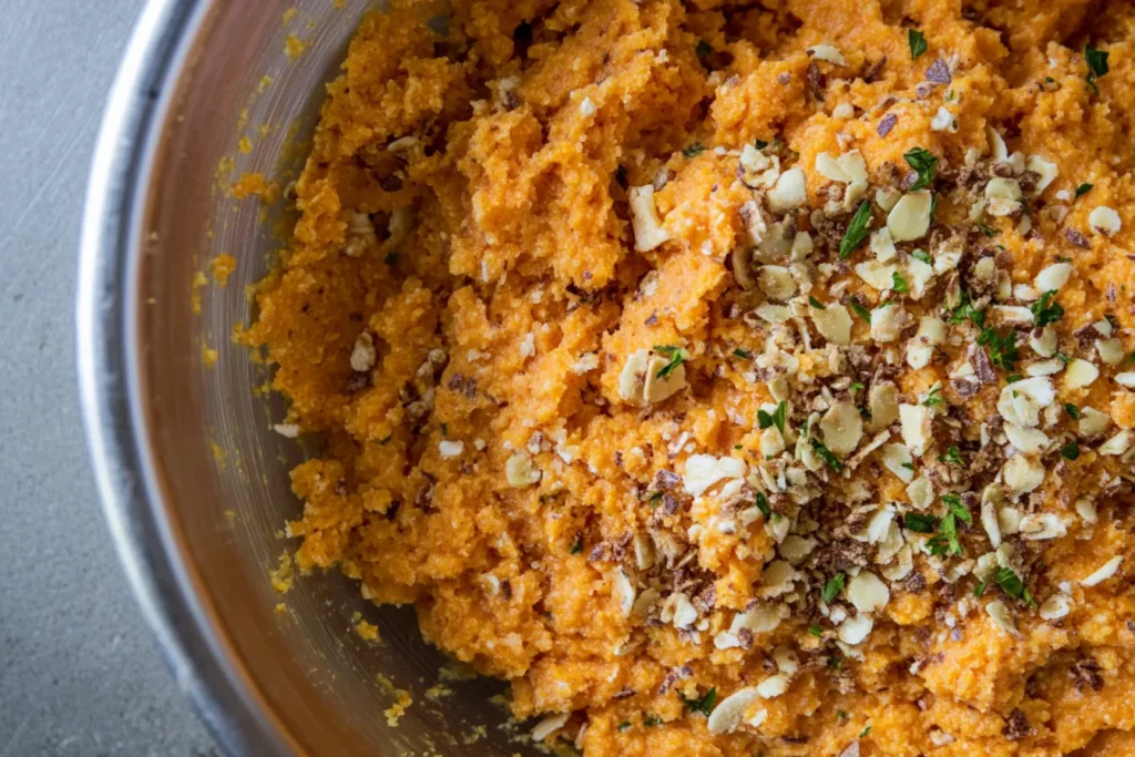 Sweet potato cornbread batter