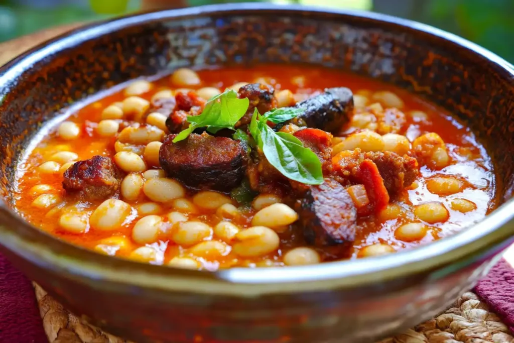 Fabada Asturiana with beans