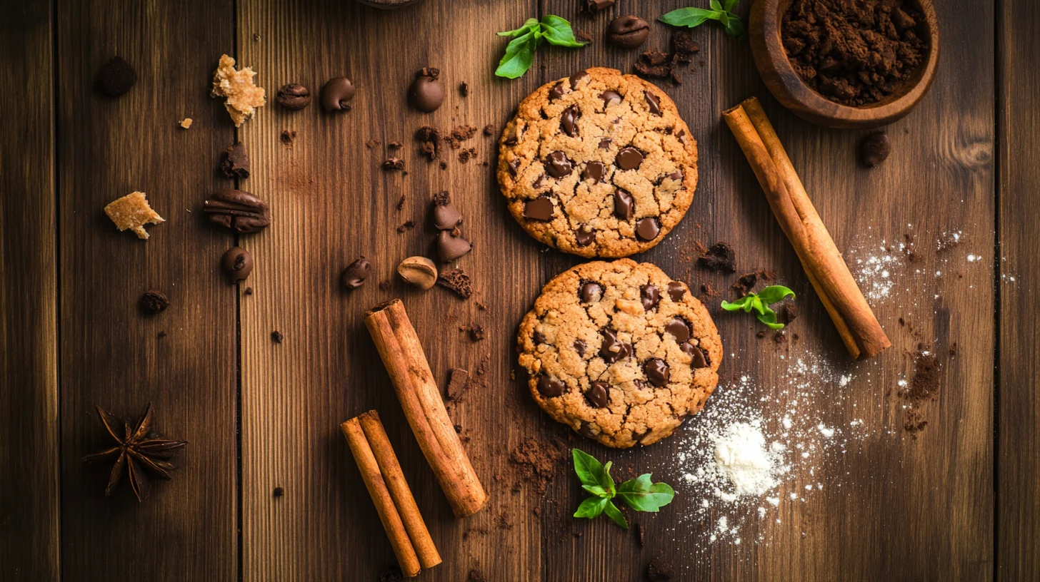 “Overhead view of fresh, crisp cookies – what is the secret to a crunchy cookie?